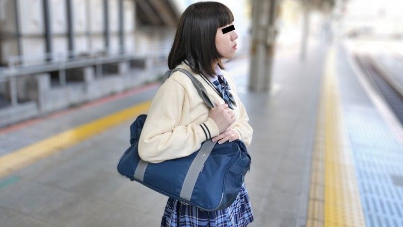 Targeted Uniformed Girl Who is Ready to Eat